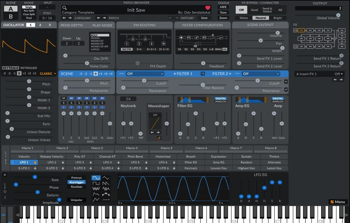 Synthesizer Plugin and Standanlone SurgeXT
