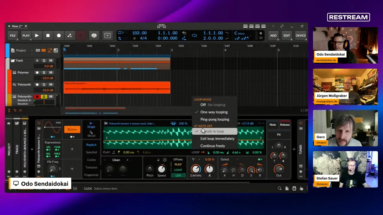 features in Bitwig 6.1's sampler